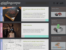 Tablet Screenshot of gigglingcorpse.com